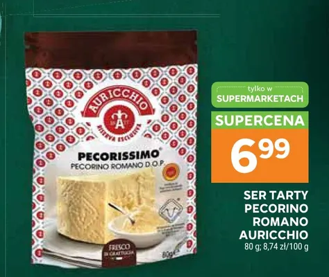 Ser tarty Pecorino Romano Auricchio promocja w Stokrotka