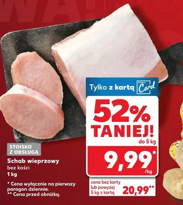 Schab wieprzowy bez kości promocja w Kaufland