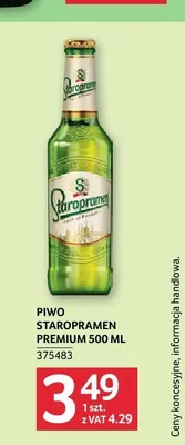 Piwo Staropramen Premium promocja w Selgros