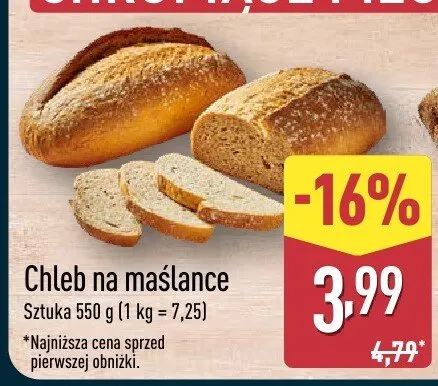 Chleb na maślance promocja w Aldi