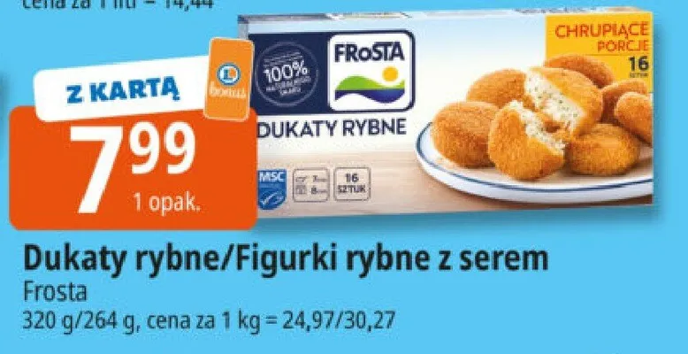 Dukaty rybne/Figurki rybne z serem promocja w Leclerc