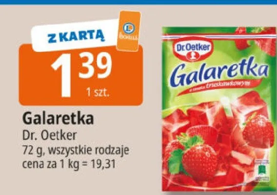 Galaretka o smaku truskawkowym promocja w Leclerc