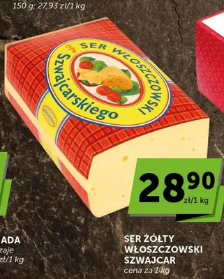 Ser żółty Włoszczowski szwajcar promocja w Euro Sklep