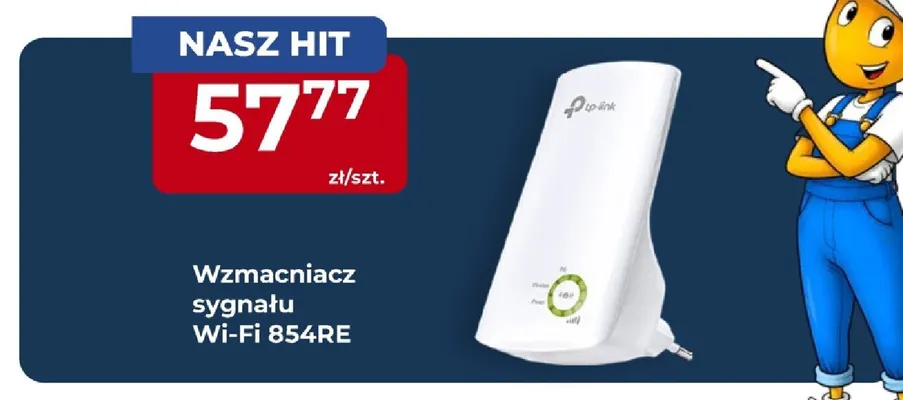 Wzmacniacz sygnału Wi-Fi TP-Link 854RE promocja w PSB Mrówka