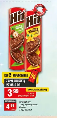 Ciastka Hit vanilla promocja w Chorten