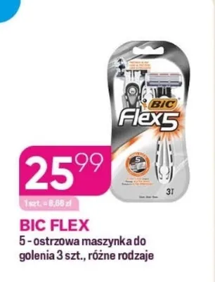 5-ostrzowa maszynka do golenia BIC Flex 3szt. promocja w Drogerie Koliber