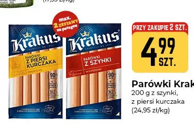 Parówki z szynki Krakus promocja w Społem Częstochowa