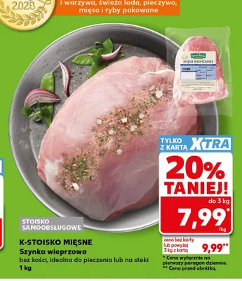 Szynka wieprzowa bez kości K-Stoisko Mięsne promocja w Kaufland
