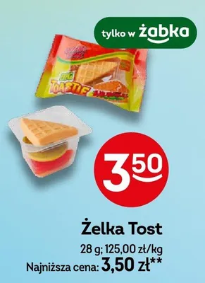 Żelka Tost promocja w Żabka