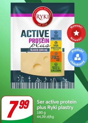 Ser active protein plus Ryki plastry promocja w Dino