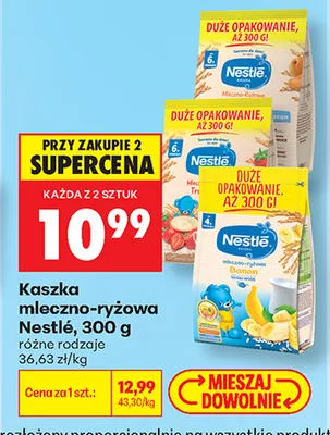 Kaszka mleczno-ryżowa Nestlé promocja w Biedronka