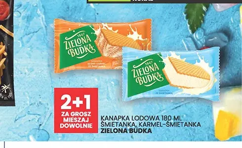 Kanapka lodowa karmel-śmietanka Zielona Budka promocja w Wafelek