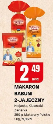 Makaron babuni 2-jajeczny krajanka, kluseczki, zacierka promocja w Chorten
