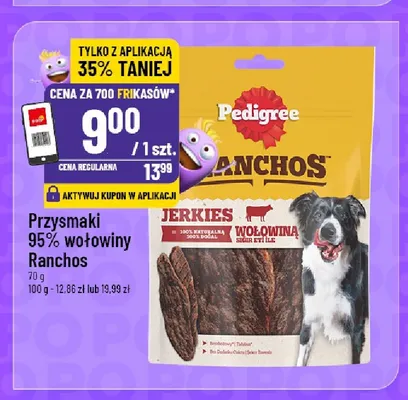 Przysmaki dla psów Pedigree Ranchos Jerkies 95% wołowiny promocja w POLOmarket