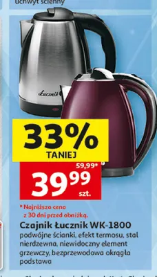 Czajnik Łucznik WK-1800 promocja w Auchan