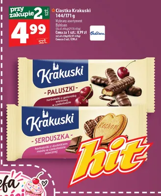 Ciastka Krakuski Serduszka promocja w TOPAZ