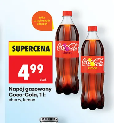 Napój gazowany Coca-Cola lemon promocja w Biedronka