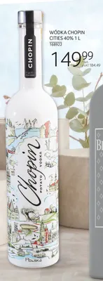 Wódka Chopin Cities 40% 1L promocja w Selgros