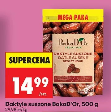 Daktyle suszone promocja w Biedronka