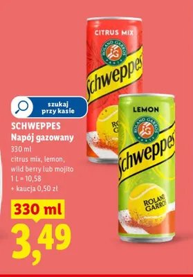 Napój gazowany Schweppes Lemon promocja w Lidl