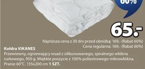 Kołdra VIKANES promocja w Jysk