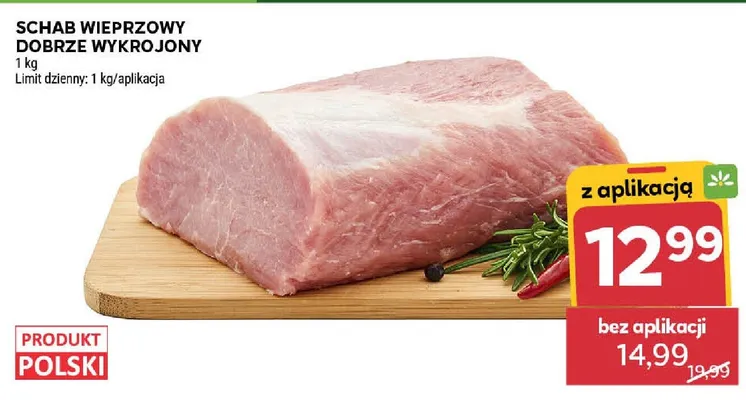 Schab wieprzowy dobrze wykrojony promocja w Stokrotka