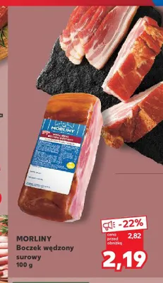 Boczek wędzony surowy Morliny promocja w Kaufland