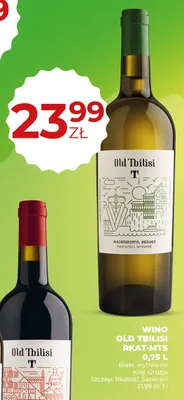 Wino białe wytrawne Old Tbilisi Rkat-Mts promocja w Duży Ben