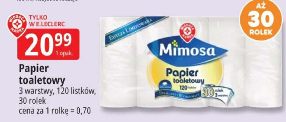 Papier toaletowy promocja w Leclerc