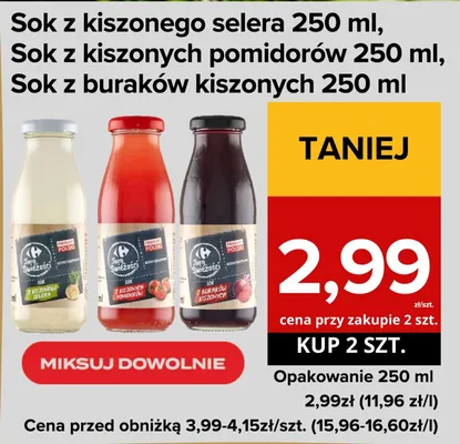 Sok z buraków kiszonych 250 ml promocja w Supeco