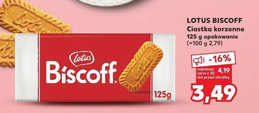 Ciastka korzenne Lotus Biscoff promocja w Kaufland