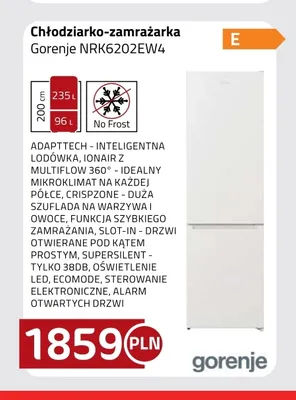 Chłodziarko-zamrażarka Gorenje NRK6202EW4 promocja w kakto.pl