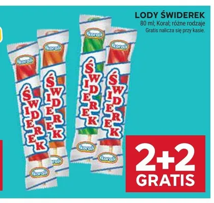 Lody Świderek Koral promocja w Stokrotka