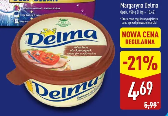 Margaryna Delma promocja w Aldi