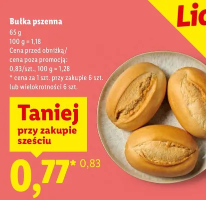 Bułka pszenna promocja w Lidl