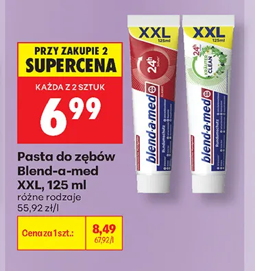 Pasta do zębów Blend-a-med XXL 24h Kräuter Clean promocja w Biedronka