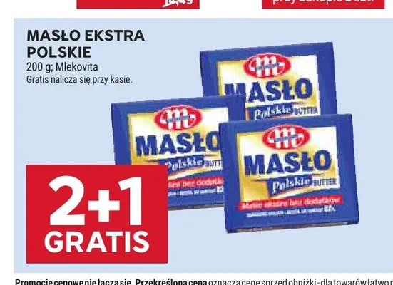 Masło ekstra polskie Mlekovita promocja w Stokrotka