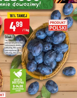 Śliwki promocja w POLOmarket