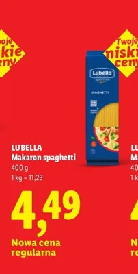 Makaron spaghetti Lubella promocja w Lidl