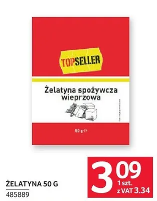 Żelatyna 50 g promocja w Selgros