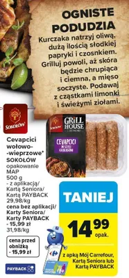 Cevapcici wołowo-wieprzowe promocja w Carrefour Market