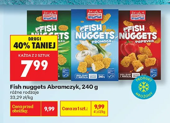Fish nuggets różne rodzaje promocja w Biedronka