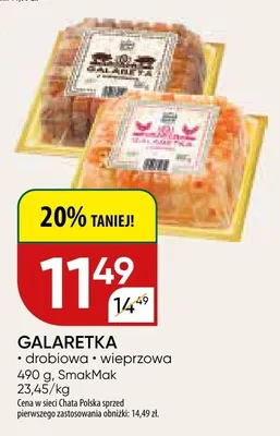 Galaretka drobiowa promocja w Chata Polska