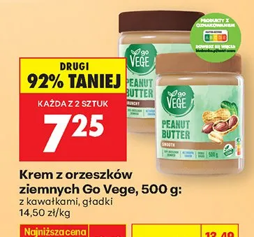 Krem z orzeszków ziemnych z kawałkami lub gładki promocja w Biedronka