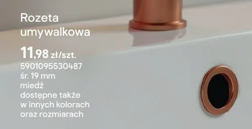 Rozeta umywalkowa promocja w Castorama