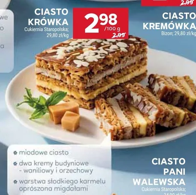 Ciasto krówka promocja w Stokrotka