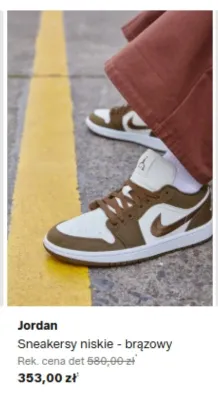 Sneakersy niskie Jordan brązowy promocja w Lounge by Zalando
