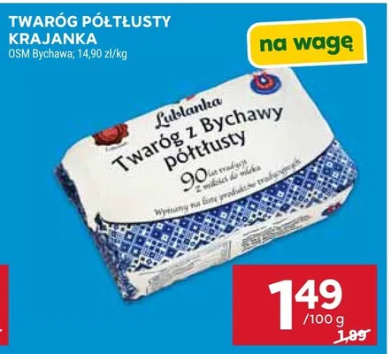 Twaróg półtłusty Krajanka promocja w Stokrotka