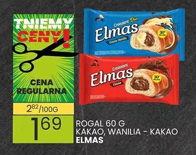Rogal 60g kakao, wanilia - kakao promocja w Wafelek