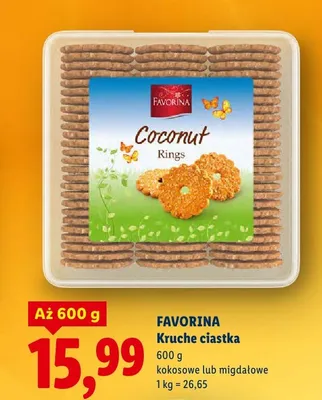 Kruche ciastka migdałowe promocja w Lidl